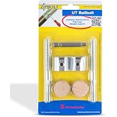 Zipbolt UT Railbolt, Handrail to Fittings and Newels, 1 x 2-Pack, 13.610 | Handrail connector kit, Hidden rail bolt fastener, Wood staircase railing hardware, Gear-driven tightening system