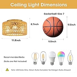 MAYNA 3-Light Boho Light Fixtures Ceiling