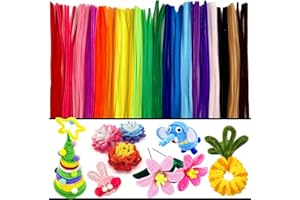 MITINU 400pcs Pipe Cleaners for Crafts 20 Assorted Color, Pipe Cleaner Chenille Stems, for Craft Supplies DIY Arts & Crafts Christmas Decoration(12inch x 7mm)