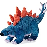The Petting Zoo Stegosaurus Stuffed Animal Plushie, Gift for Kids, Dinosaur Animals, Blue Dinosaur Plush Toy 12 inches
