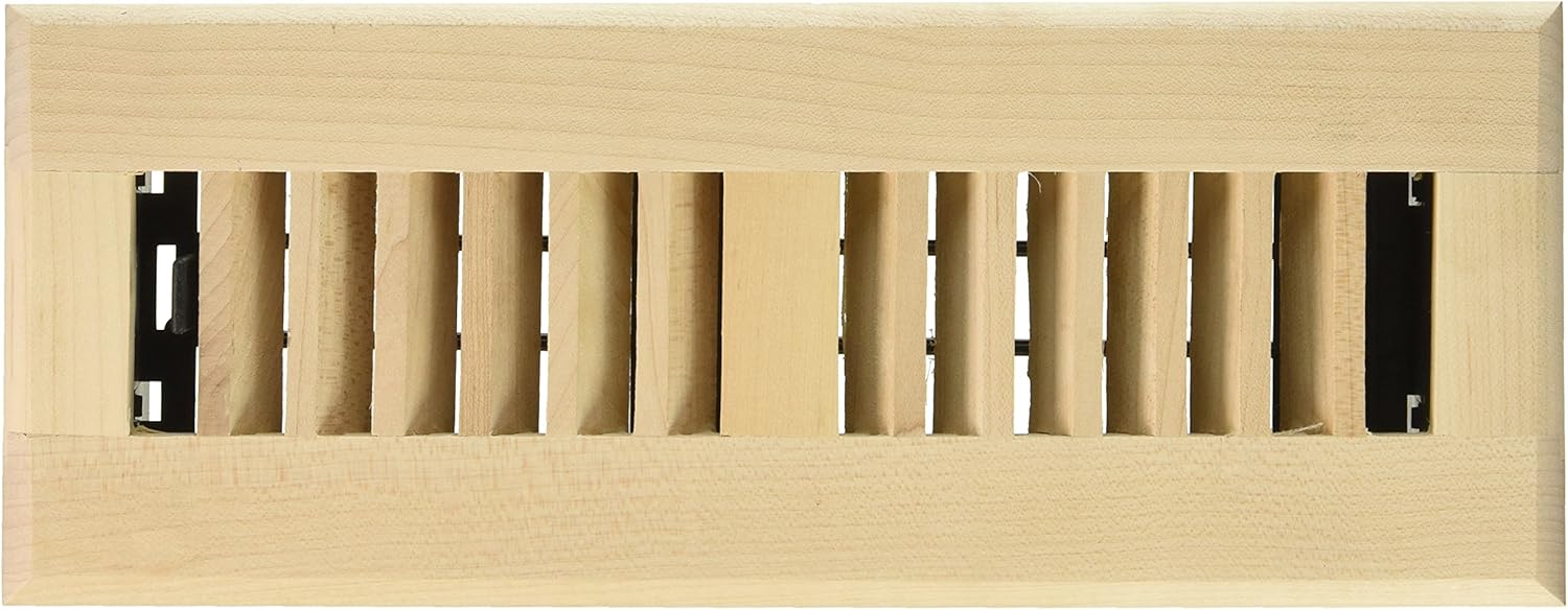 Decor Grates WML310U 3Inch by 10Inch Wood Floor Register, Unfinished
