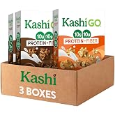 Kashi GO Variety Pack Protein Cereal 48.9oz 3 Count | 10g Protein, 10g Fiber