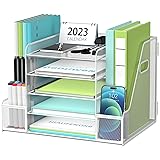 SUPEASY Mesh Desk Organizer with File