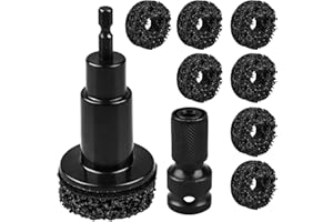 IMeanTop Wheel Hub Cleaning Tool Kit, Wheel Hub Resurfacing kit Includes 7 Pads, Fits Power Drill & 1/2" Impact Driven Wrenches, for Wheel Studs, Hubs, Rotors and Surface of Hub Cleaning