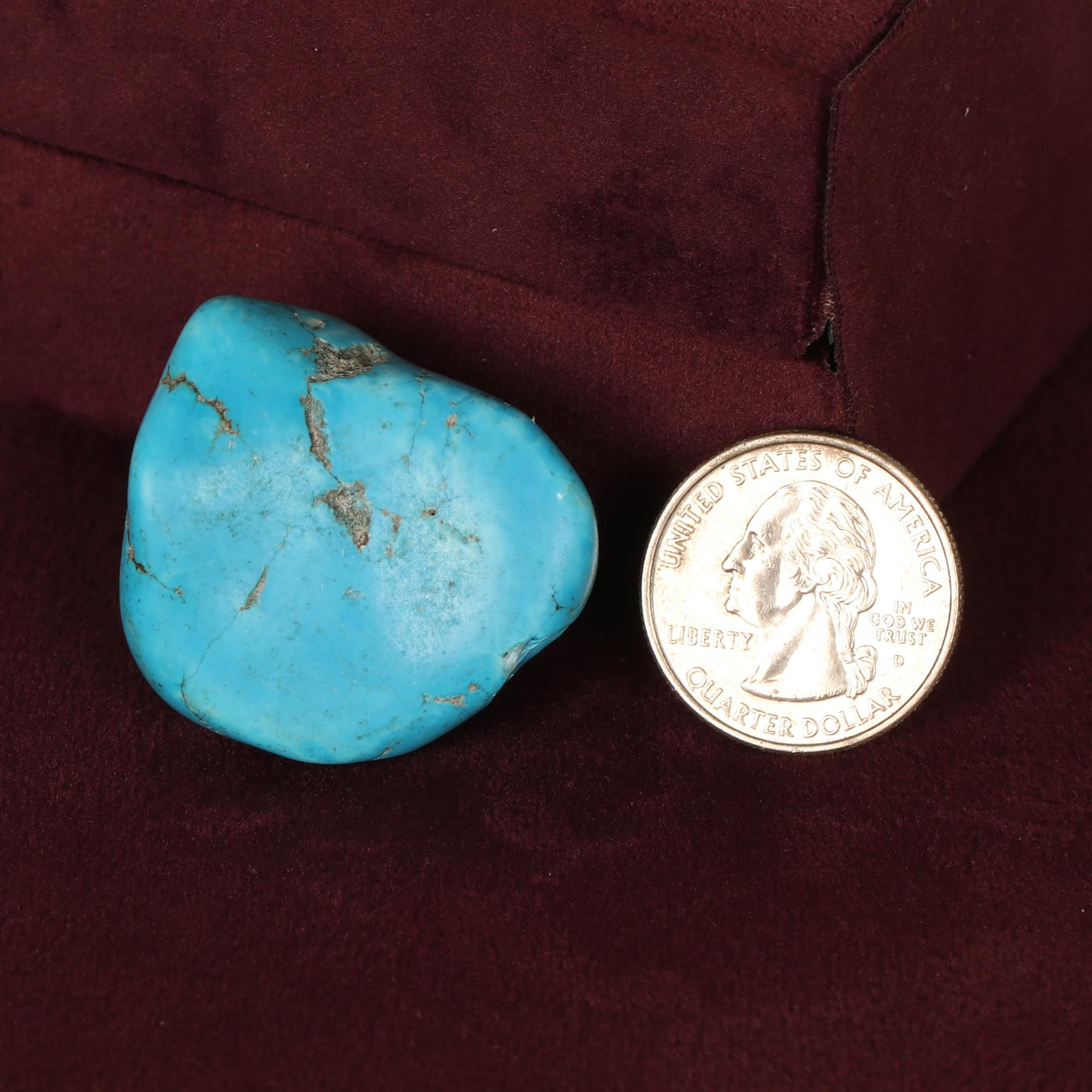 REAL-GEMS Gemstones For Jewelry Making 17.00 Carat Natural Arizona Blue Turquoise Crystals Stones for Jewelry Making