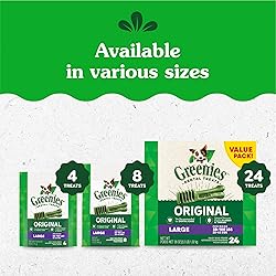 Greenies Original Large Dental Dog Treats, (4) 12