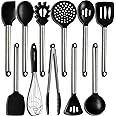 Home Hero 11 Silicone Cooking Utensils Kitchen Utensil Set - Stainless Steel Silicone Kitchen Utensils Set - Silicone Utensil