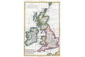 British Isles Map Journal: Vintage 1780 Map of the British Isles Notebook (Blank Lined Journal, 6"x9" Lined Pages, 120 pages)