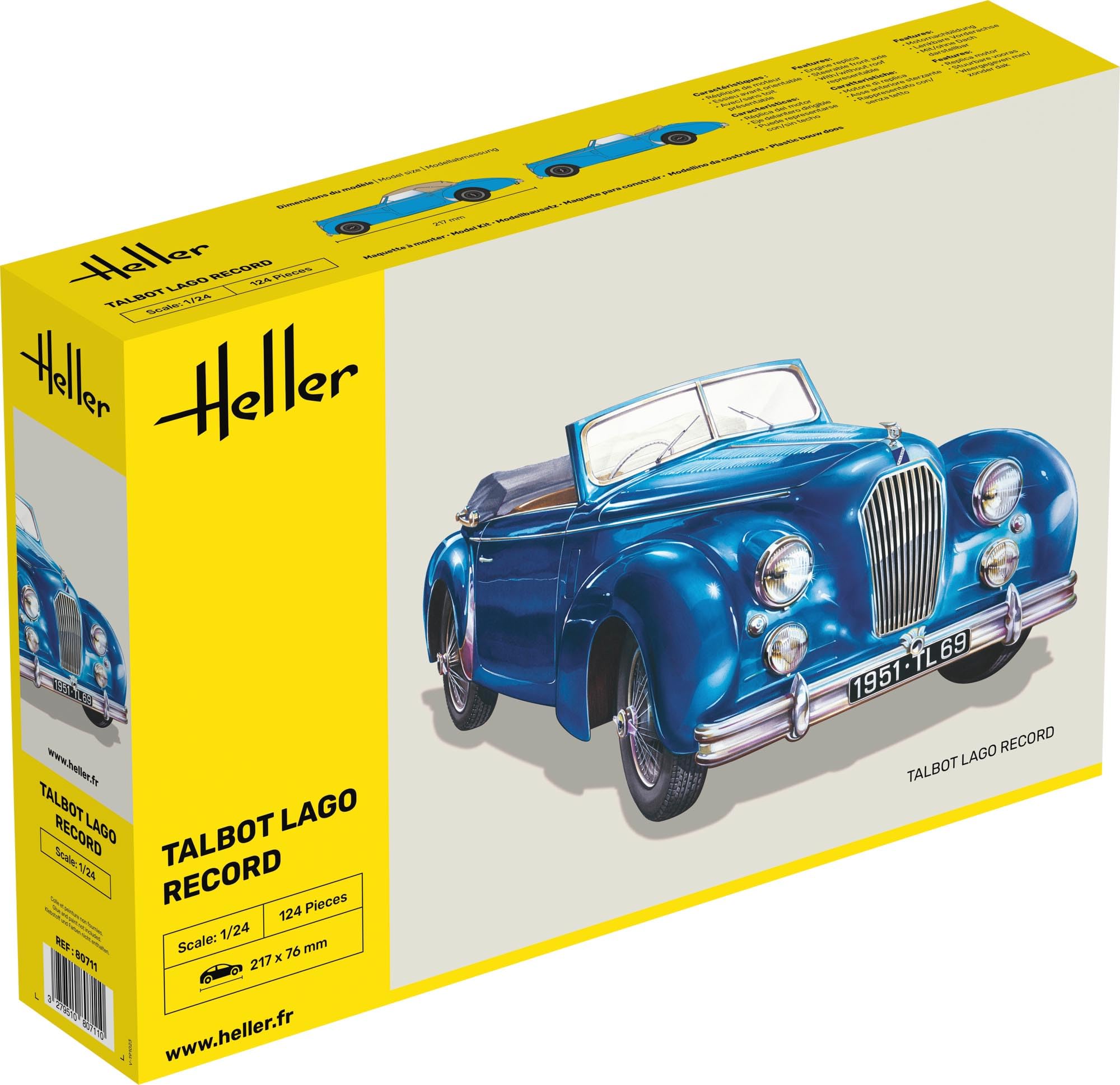 Heller 1/24 Talbot Lago Record # 80711