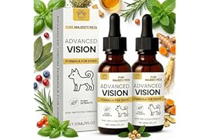 Pure Majesty Pets 2 PCS Clinical Cats & Dog Eye Drops - Vet-Strength Dog Eye Cleaner - Proudly Canadian Cat Eye Drops Relieve