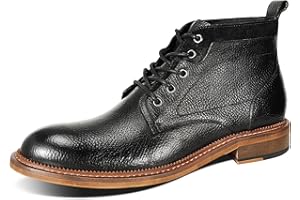 YFFUSHI Men's Oxfords Dress Boots Genuine Leather Lace Up Casual Formal Chukka Ankle Boots