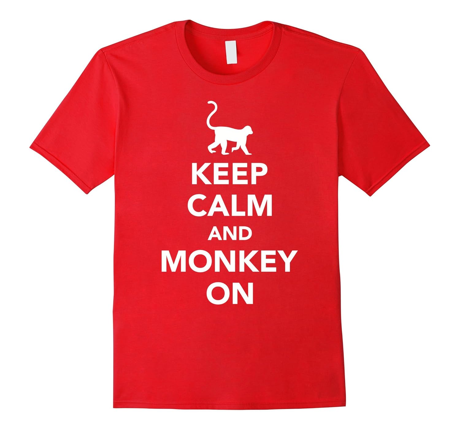 Keep calm and monkey on T-Shirt-ANZ