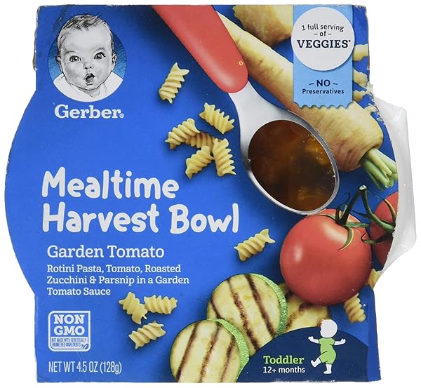 GERBER UP AGE MEALTIME HARVEST BOWL GARDEN TOMATO,...