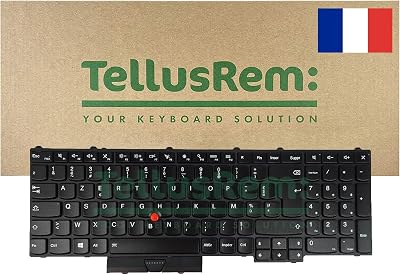 TellusRem French Backlit Keyboard for Lenovo Thinkpad P50 P70 P51 P71