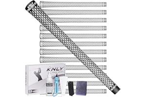 KNLY 360 Golf Grips Set of 13- Soft Rubber Golf Club Grips，Anti-Slip & High Traction，Grips with Tapes and Grips with Full Regripping Kit for Choice.