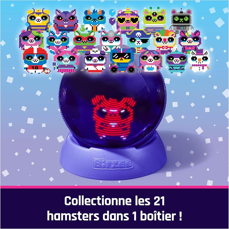 Boule Hamster - Mon Animal Interactif - Animal Digital Qui Réagit Au Toucher Et Aux Mouvements - Ecran Tactile avec 20 Animaux Interactifs - Sons Réactions Jeux - Jeu pour Enfant 5 et +