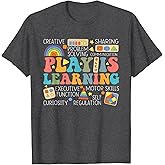 Groovy Play is Learning Kindergarten Teacher Appreciation T-Shirt