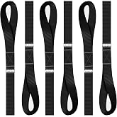 Soft Loop Tie Down Straps - 1,500 Load Capacity &amp; 4,500 Lbs Breaking Strength - 6 Pack - Loops for Securing ATV, UTV, Motorcycles, Scooters, Dirt Bikes, Lawn &amp; Garden Equipment - by AUGO