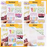 TECKWRAP Holographic Sticker Paper Laminate Film A4 28 Sheets Rainbow Glossy view 4