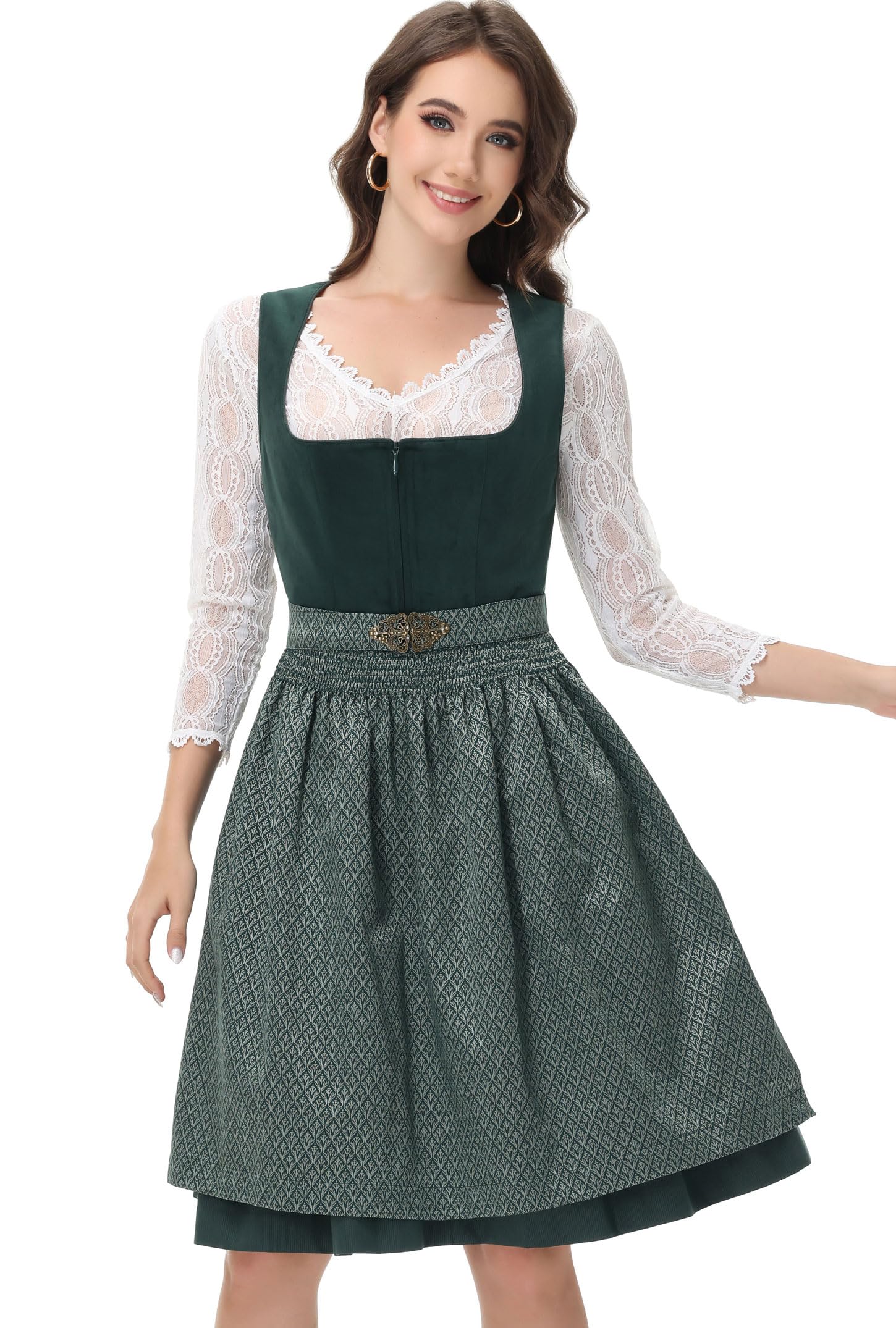 Photo 1 of Women's German Dirndl Dress Bavarian Oktoberfest Halloween Carnival Costumes for Holiday