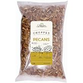 La Nogalera - 2 lbs Chopped shelled pecans. Raw pecan nuts, NO SHELL, Non-GMO, No Preservatives, Unpasteurized, Kosher and Halal Certified and Ketogenic friendly