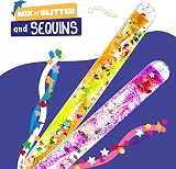 JFA Supplies Pack of 5 Spiral Glitter Wands 16 cm Assorted Colours Shapes view 3