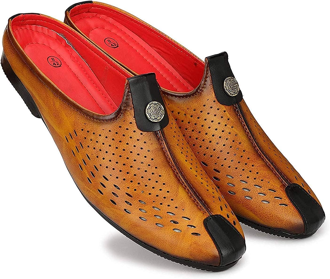 Anshul fashion Men's Alfred Faux Leather Look Formal Pilot Tessel Smart Fit Casual Tan Loafer