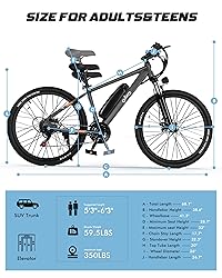 Qlife Racer Electric Bike for Adults - 21-Speed