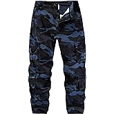 APTRO Men's Cargo Pants Camo Casual Work Military Tactical Pants