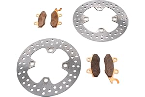 RACE-DRIVEN Brake Rotors and Pads fit Kawasaki Brute Force 750 KVF750 4x4i 2005-2009 Front