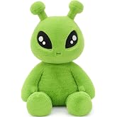 Muiteiur 15.7" Green Alien Stuffed Animal, 3.5 lb Alien Plush Toy for Kids | Alien Plush with 3.5Lb-Weight Hands and Feet, Soft Alien Stuffed Toy for Kids Ages 3+ and Space Lovers, Christmas, Birthdays