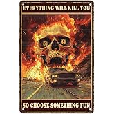Funny Metal Tin Signs Garage Sign For Men for Vintage Bar Coffee Shop Kitchen Home Wall Decoration Tin Sign 12 * 8inch