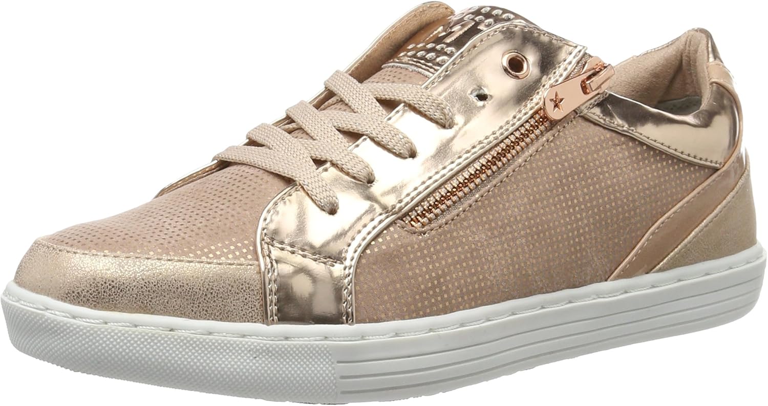 MARCO TOZZI Women's 23600 LowTop Sneakers, Pink (Rose Comb 596), 8 UK