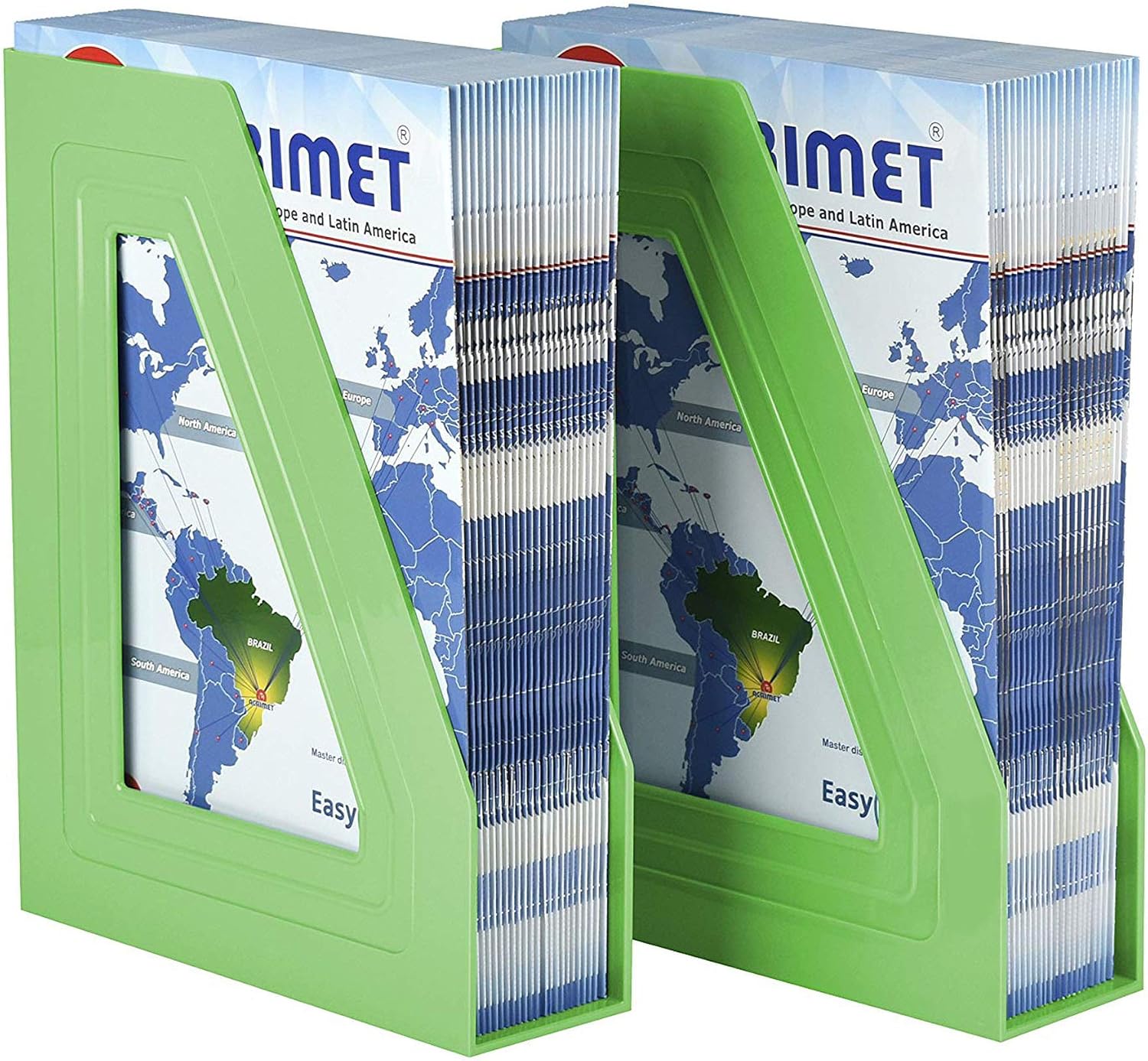 Acrimet Magazine File Holder, Vertical Rack for Documents Folders and Mail, Durable Plastic Desk Organizer for Office & Home - Image 4