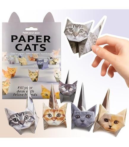 Kit De Origami 3D De Animales: Gato, Perro Y Dinosaurio, Papel Precortado Sin Pegamento, Manualidad DIY Para Niños Y Adultos, Decoración De Escritorio