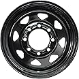 eCustomrim Trailer Wheel 16X6 16 in. X 6 in. 8 Lug Black Steel Rim Wheel