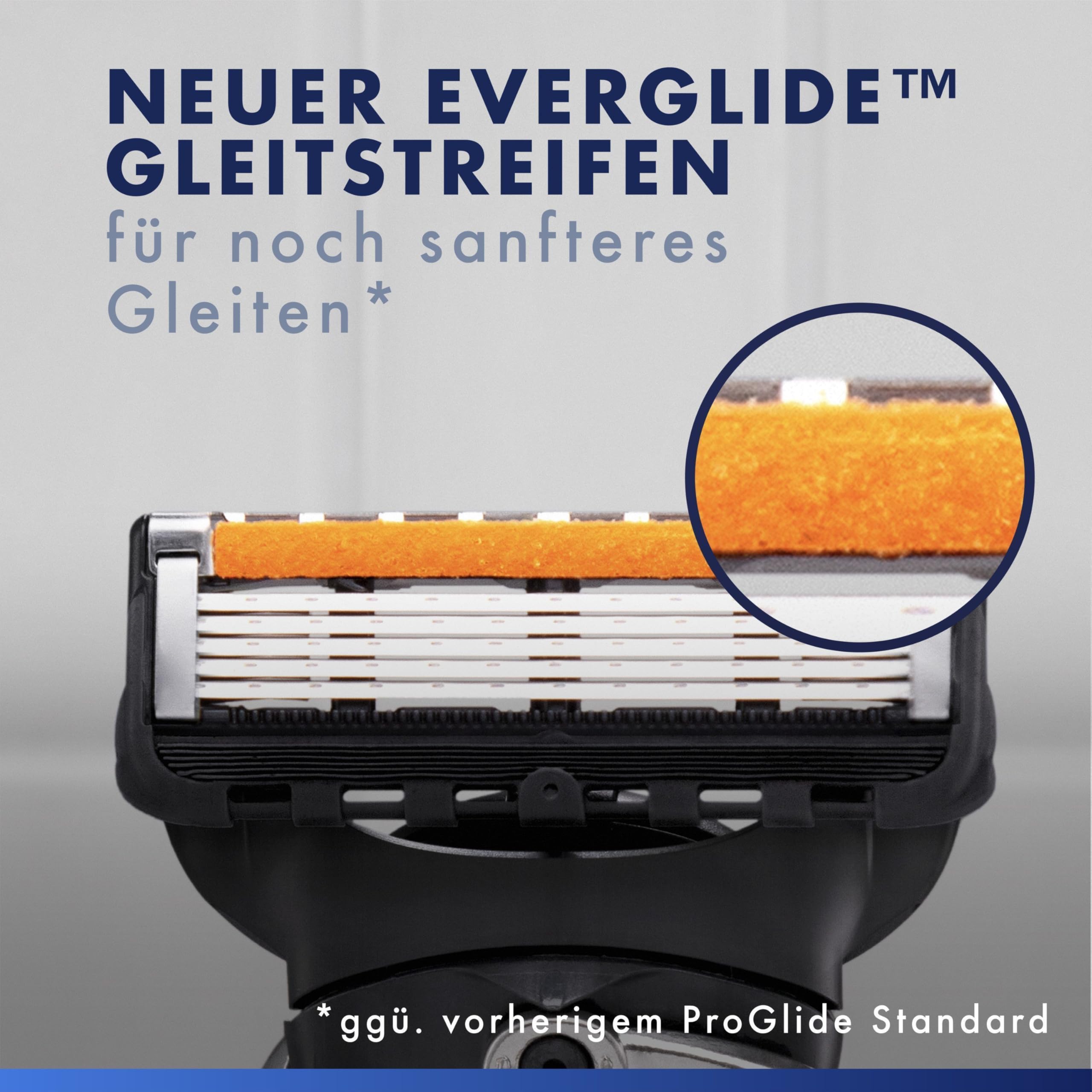 Gillette Fusion5 Proglide Rasierer Herren — Inkl. 1 Nassrasierer 10 Ersatzklingen mit Neuem Everglide Gleitstreifen für Noch Sanfteres Gleiten — Silber/Schwarz 4