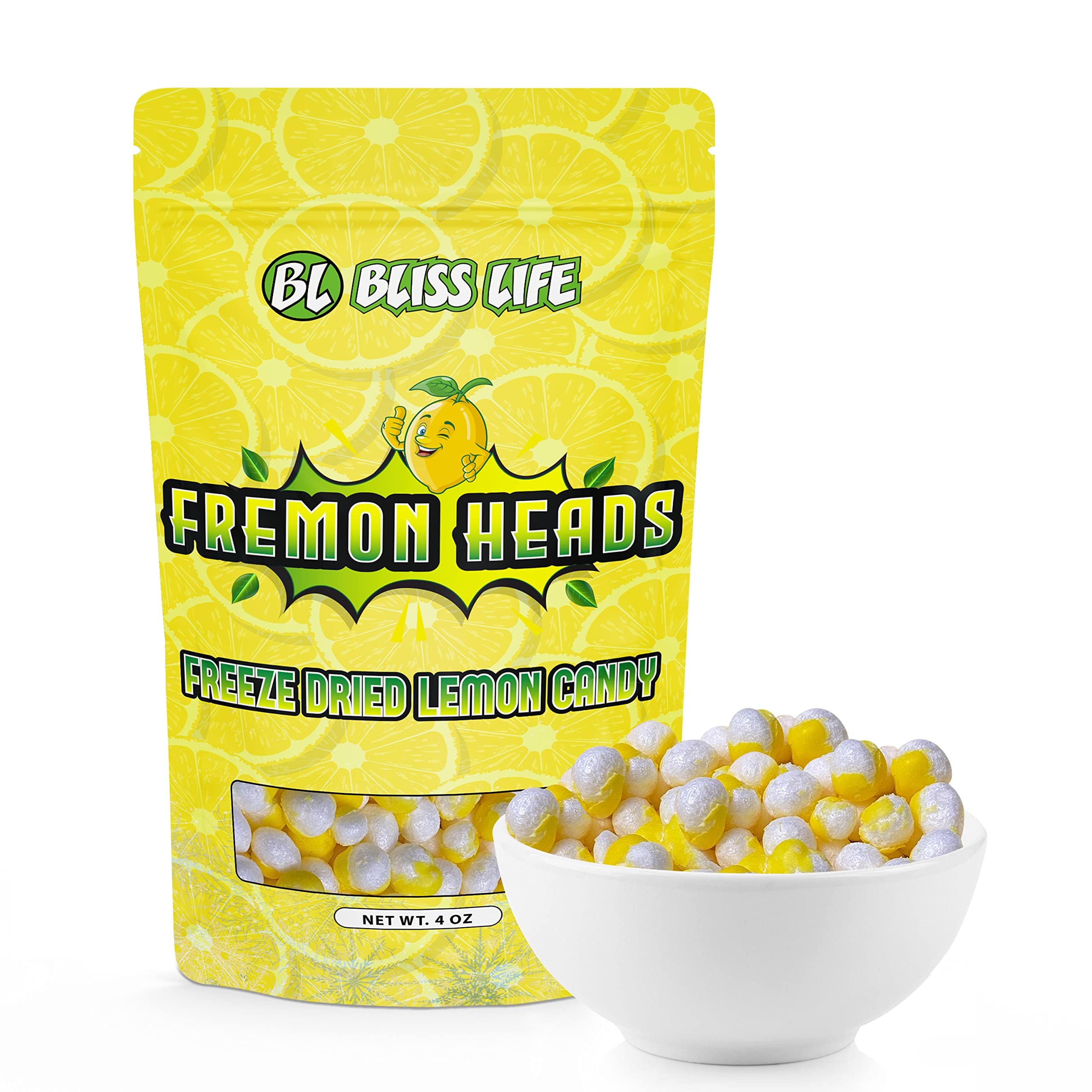 Mua Fremon Heads Freeze Dried Lemon Sour Candy 4 oz Package, Unique Novelty for TikTok Trends
