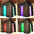 Staelea Inflatable Photo Booth(Black and White, Two Doors, 9.2X 9.2X 9.2ft), Tent with Air Blower, for Wedding Party Commercial Lease Exhibition Display