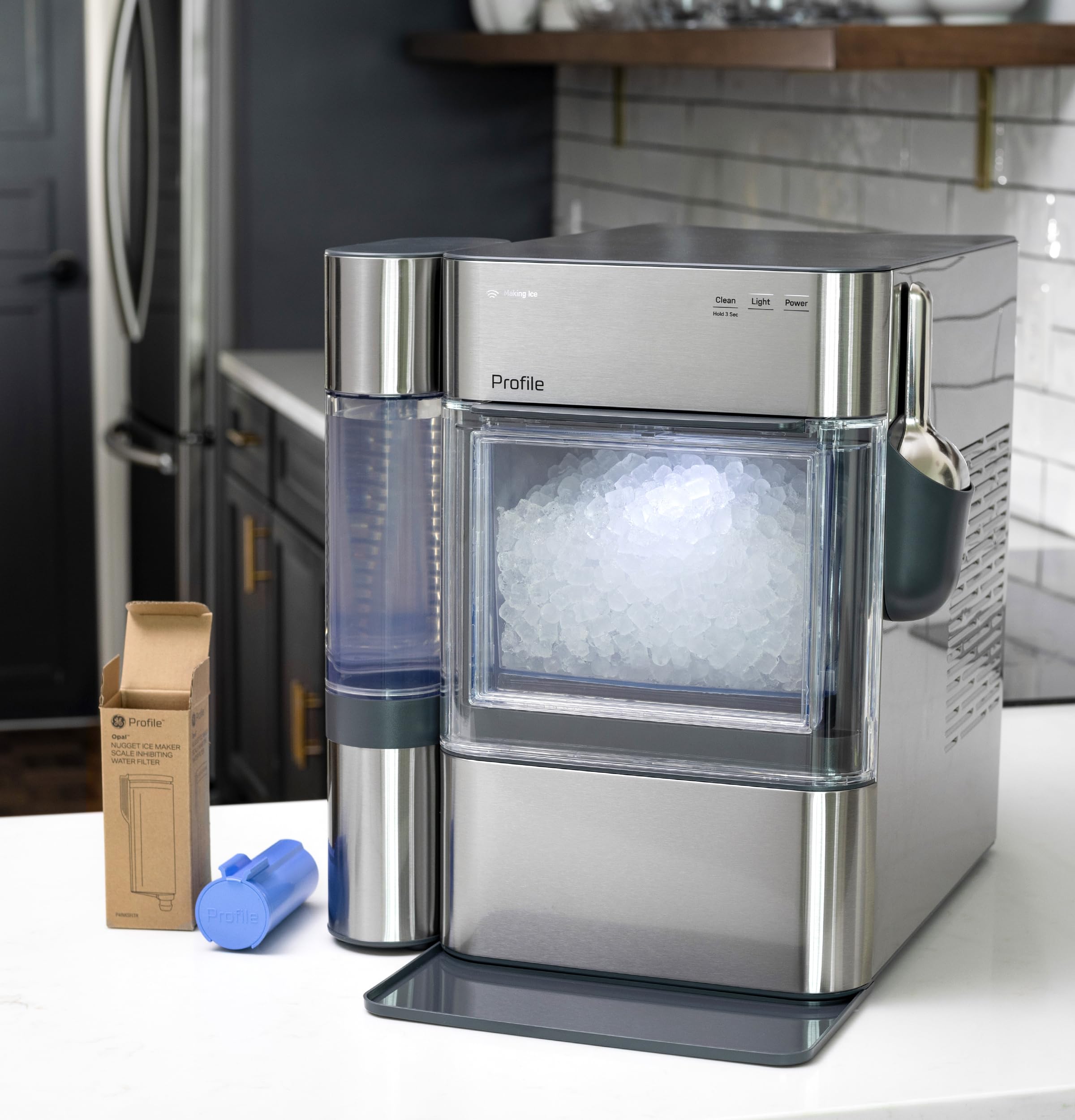 GE Profile Scale Inhibiting Filter, Replacement Water Filter for Opal Nugget Ice Maker, Cleans and Filters Water for Fresh Ice, Replace Every 3 Months for Best Results, Easy Install, 1 Pack