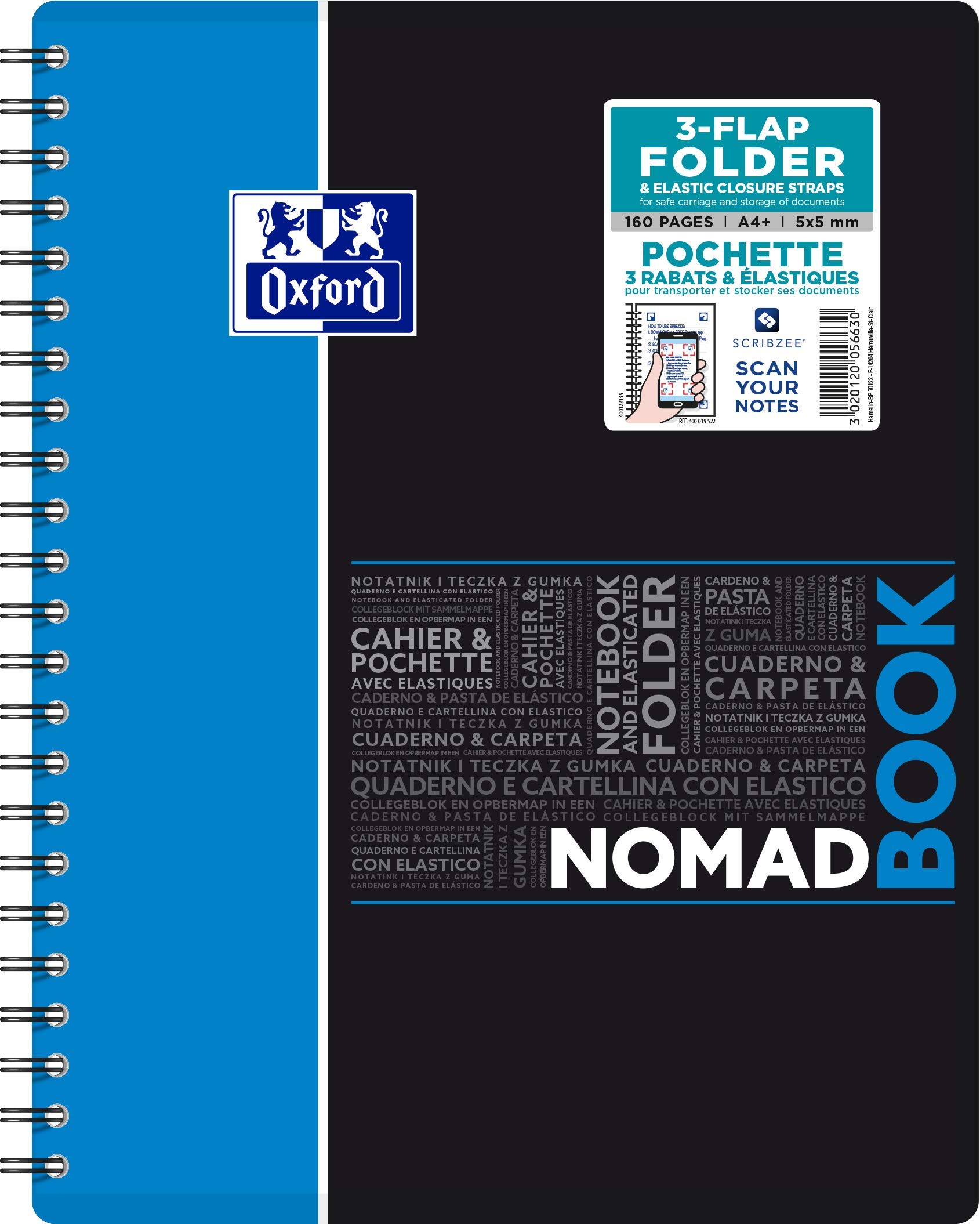 Kolonotatnik A4 Oxford w kratke 80 kartek Nomadbook Mix — image 1