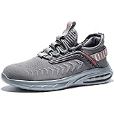 Furuian Steel Toe Shoes for Men Women Lightweight Cushion Sneakers Slip Resistant Safety Work Shoes Indestructible Sneakers