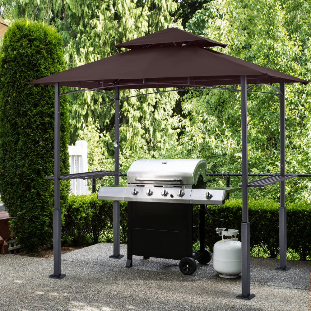 ABCCANOPY 8'x 5' Grill Gazebo Canopy Outdoor BBQ Gazebo Shelter with