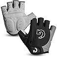 GEARONIC Cycling Gloves Anti-Slip Mountain Bike Gloves For Men Breathable Foam Padded Biking Gloves Shock Absorbing MTB Bicycle Gloves Half/Full Finger Guantes