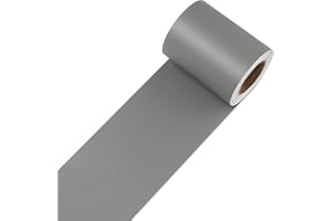 Decotalk Wallpaper Border Grey 3"x590" Wallpaper Border Peel and Stick Wall Border Self Stick Wallpaper Border for Bathroom Waterproof Mirror Frame Border Peel and Stick Grey Wallpaper Border for Wall