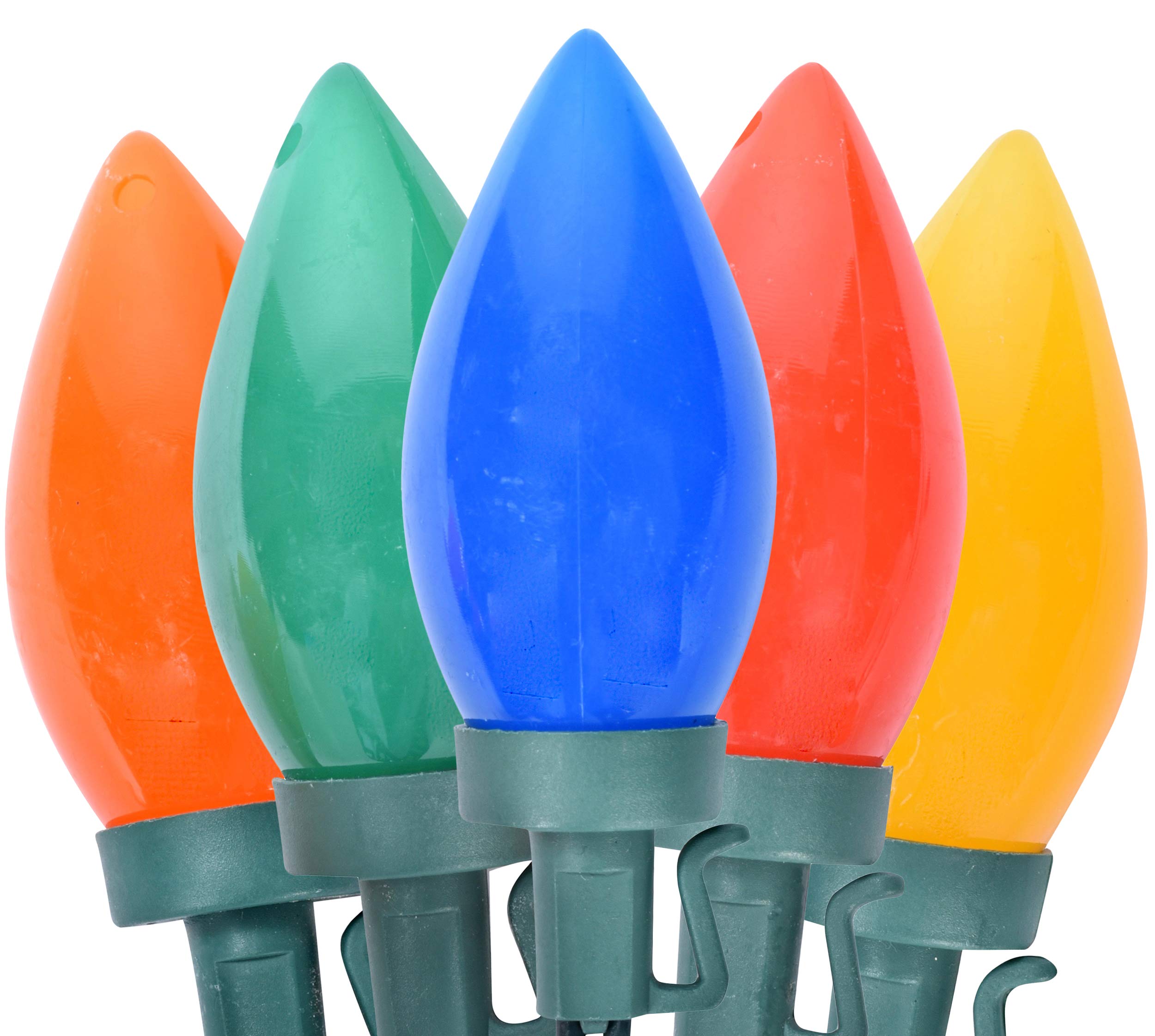 Holiday Essence C9 LED Christmas String Lights, Multi Colored Bulbs