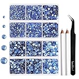6736pcs Hotfix Rhinestones Flatback,Blue