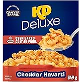 KD Deluxe Cheddar Havarti Oven Baked Macaroni and Cheese, 349 g Pouch