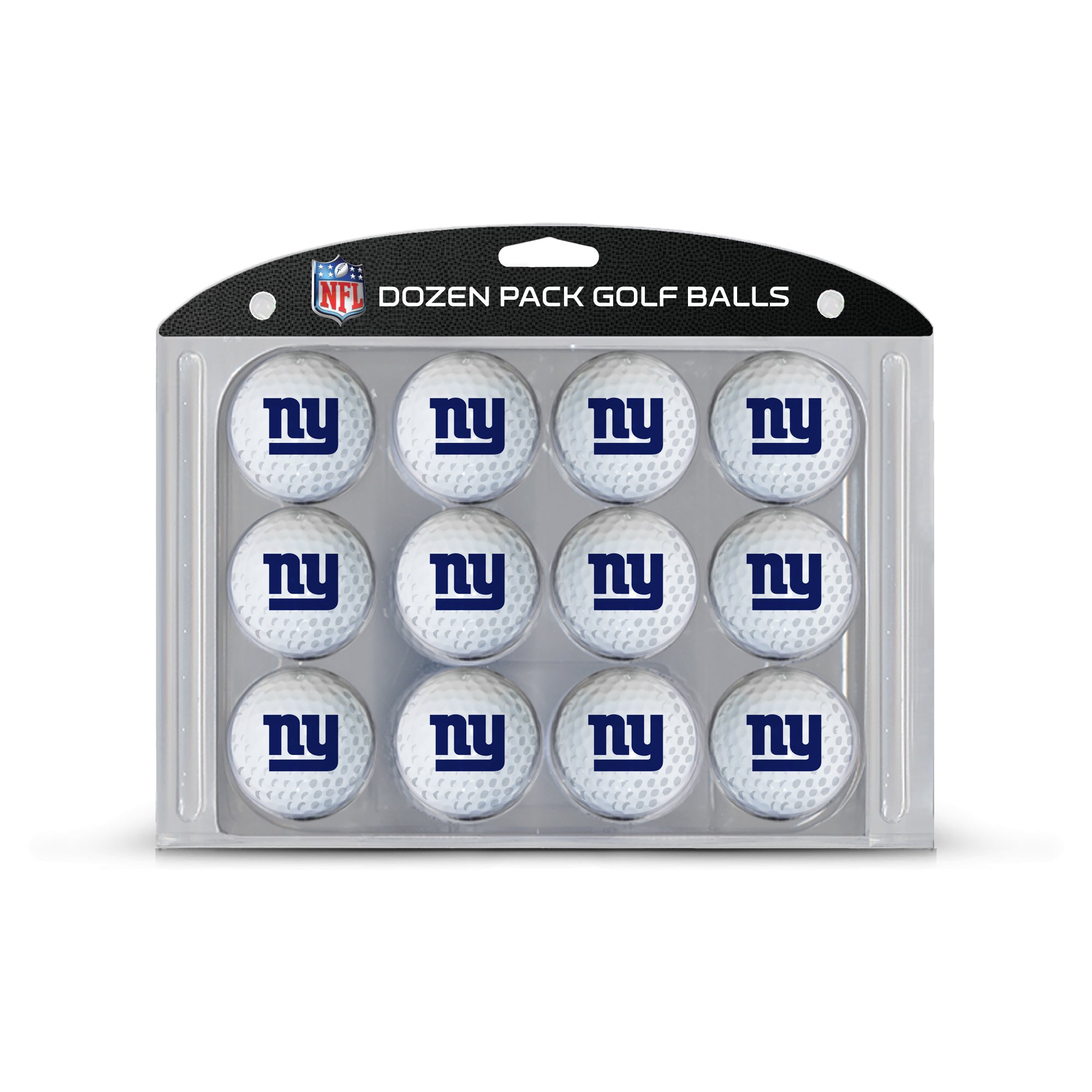 Team Golf NFL New York Giants Golf Balls, 12 Pack Dozen Regulation Size Golf Balls, 12 Pack, Full Color Durable Team Imprint