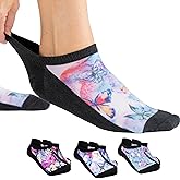 Viasox Diabetic Ankle Socks for Women & Men 3 Pack, Low Cut Non Binding, Seamless Neuropathy Socks